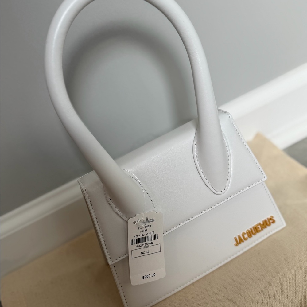 NEW Jacquemus White moyen size Bag